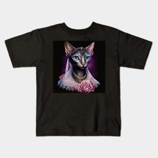 Princess Abyssinian Cat Kids T-Shirt